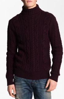 PLECTRUM by Ben Sherman Cable Knit Turtleneck Sweater