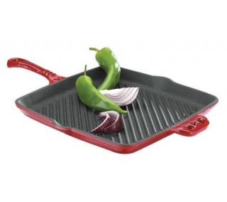 Metro Marketing 10 Cast Iron Griddle   Red —
