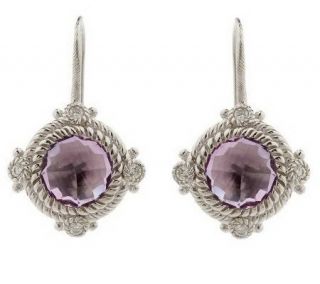Judith Ripka Sterling 4.50ct Gemstone Lever Back Earrings —