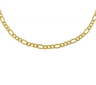 Milor 20 Polished Figaro Necklace, 14K Gold 8.30g —