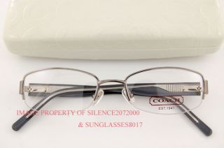 Brand New COACH Eyeglasses Frames 1024 MAEVE GUNMETAL Size 50 100%