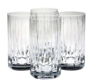 Reed & Barton Crystal Soho 13 oz Highball Glasses   Set of 4