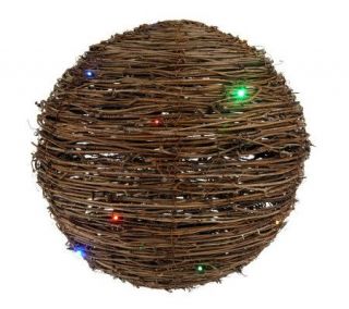 BethlehemLights BatteryOperated 10 Grapevine Sphere with Timer