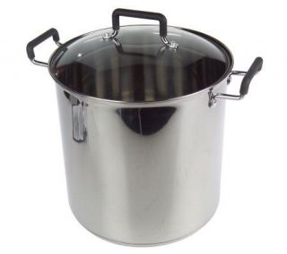 Technique Stainless Steel 18 qt. Stockpot with Glass Lid —