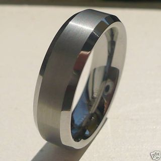 6mm Mens Tungsten Carbide Comfort Fit Band Size 6 15