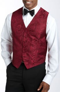 David Donahue Silk Jacquard Vest