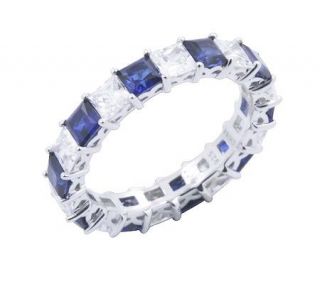 Epiphany Diamonique & Created Sapphire 2.30 cttw Band Ring —