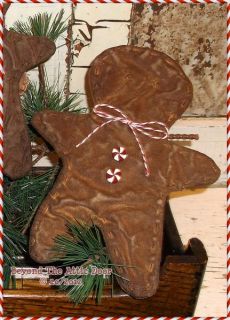 Primitive Grubby Gingerbread Men Tucks Christmas Bowl Fillers Ornies
