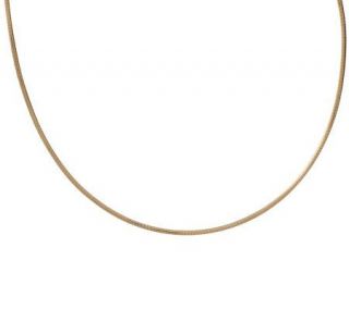 EternaGold 18 Reversible 3MM Omega Necklace 14K Gold, 7.7g —