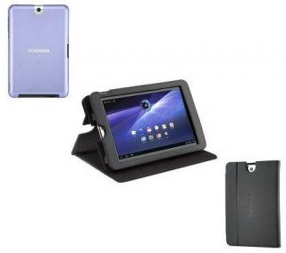 Toshiba 16GB Thrive 10.1 Tablet, Colored Back&Portfolio Kit