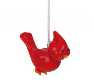Lenox Art Glass Cardinal Ornament —