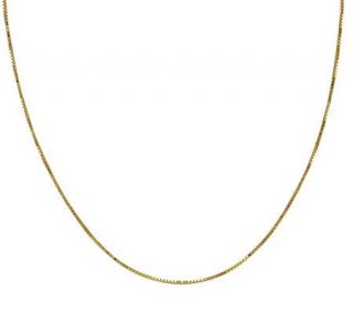 EternaGold 24 Solid Box Chain Necklace14K Gold, 3.0g —