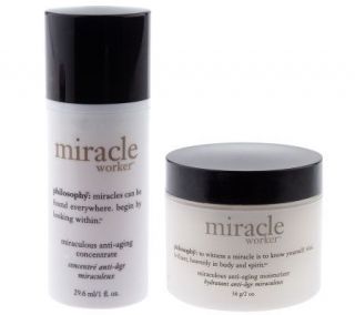 philosophy miracle worker concentrate & moisturizer duo   A209733