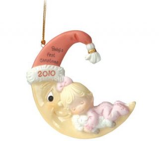 Precious Moments 2010 Babys First Girl Christmas Ornament —