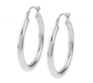 Round Tube Hoop Earrings W/ Gift Box, 14K Gold —