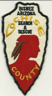 Very Old Cochise County Bisbee Arizona Search & Rescue AZ MINT