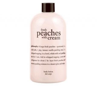 philosophy peaches with cream lotion, 16oz —