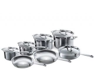 Le Creuset 12 Piece Tri Ply Stainless Steel Cookware Set —