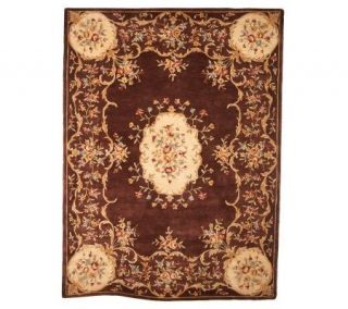 Royal Palace Scalloped Rose 9 x 12 82L Ultra Plush HandmadeWoolRug 