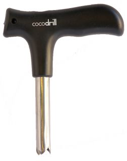 included 1 qty CocoDrill Coconut Opener Tool + Safety Cap + Cleaner