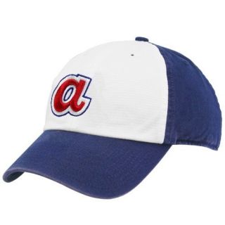  Braves Royal Blue White Cooperstown Franchise Fitted Hat