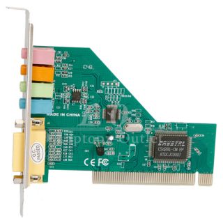 Best 4 CH C Media Audio PCI Internal PC Sound Card D3
