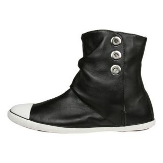 Converse All Star Womens Light Ankle Mid Black Leather