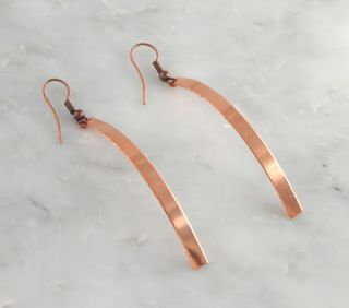  Copper Dangle Earrings Navajo Native American Indian Jewelry