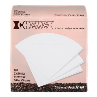 Chemex Coffee Filters 100 Prefolded Filter Circles