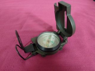 GOOD ALUMINIUM ENGINEER COMPASS with Case & Instructions, CHAMACO.