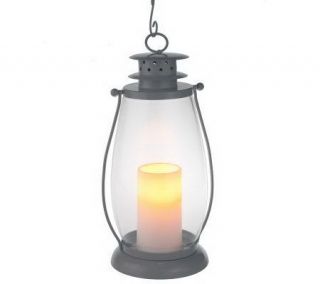 HomeReflections 15 Indoor/Outdoor FlamelessCandle Lantern w/Timer 