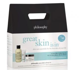 philosophy great skin is in   normal/combination trial kit —
