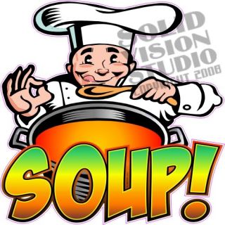 14 Soup Concession Trailer Restaurantr Food Sign Decal