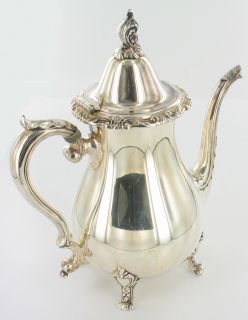antique vintage wallace la reine silver plate tea coffee set