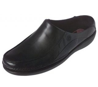 Rockport Leather Slip on Mules w/Kinetic Air Circulator Footbed