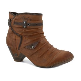  Boots for Women Zip Synthetic Leather Ankle Cognac 1108 501 200