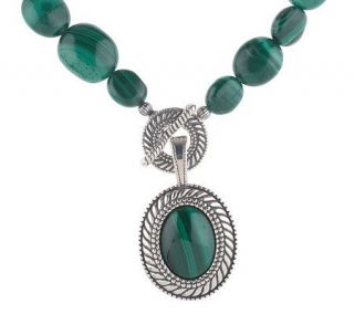 Carolyn Pollack Sterling 18 Turquoise Necklace with Enhancer