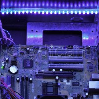 Purple Neon LED Light Kit Computer Desktop Case 24cm