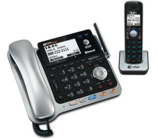 AT&T TL86109 DECT 6.0 Corded Cordless Handset Phone w/ Digital