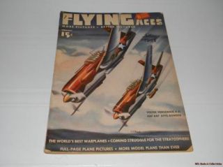 Flying Aces 1943 Jan Feb and Mar or Substitute Any Issue from The List