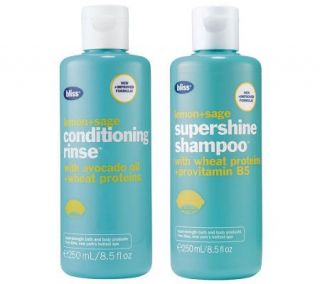 bliss Lemon Sage Supershine Shampoo & Conditioning Rinse —