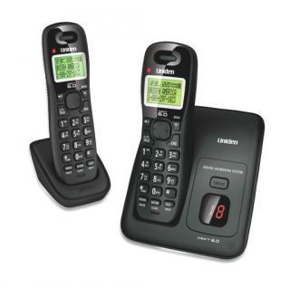Uniden D1384 2BK DECT 6 0 Cordless Phone 2 HANDSETS ANSWERING