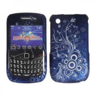 Cool Breeze Blue Swirl Hard Skin Cover for Blackberry Curve 9300 9330