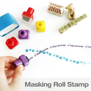  Mini Roll Stamp Message Pattern Masking Roll Stamp