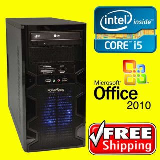 New Intel Core i5 2500K 3 4GHz PC w Windows 7 Ultimate MS Office Pro