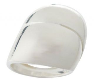 VicenzaSilver Sterling Polished Wide Band Ring —