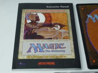 Magic The Gathering PC Game Software with Manual