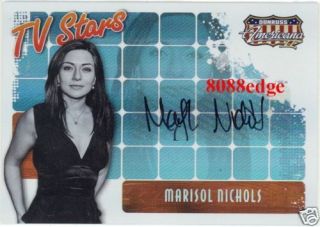  TV Stars Auto Marisol Nichols 14 25 Autograph CSI Cold Case