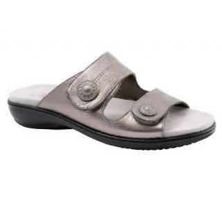 Trotters Adjustable Strap Comfort Slip On Sandals —