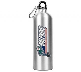 NFL Miami Dolphins 34 oz. Silver Aluminum WaterBottle —